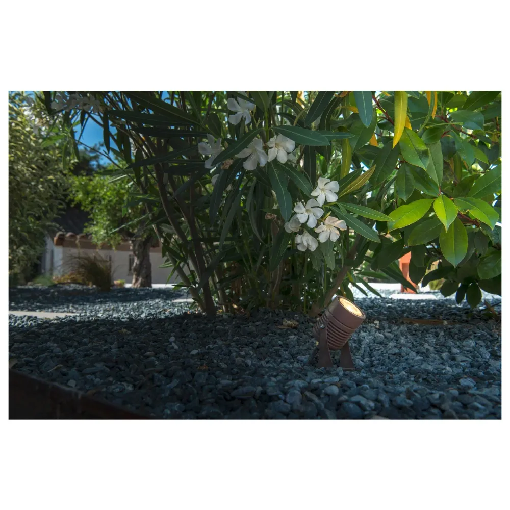 SLV Lampe d'extérieur LED SPIKE IP55 Rouille