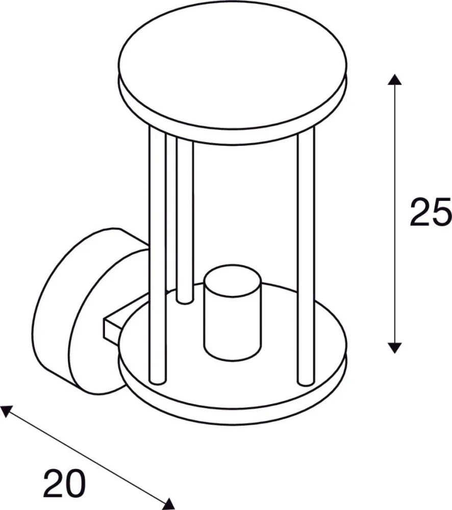 SLV Lampe d'extérieur PHOTONIA IP55 Anthracite - applique