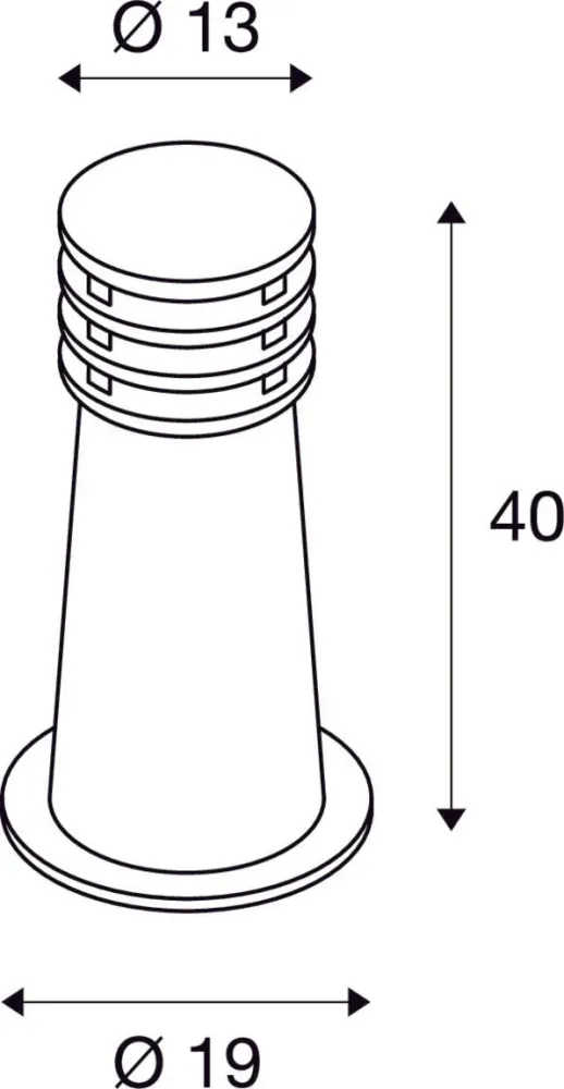 SLV Lampe d'extérieur RUSTY ® 40 IP55 Rouille