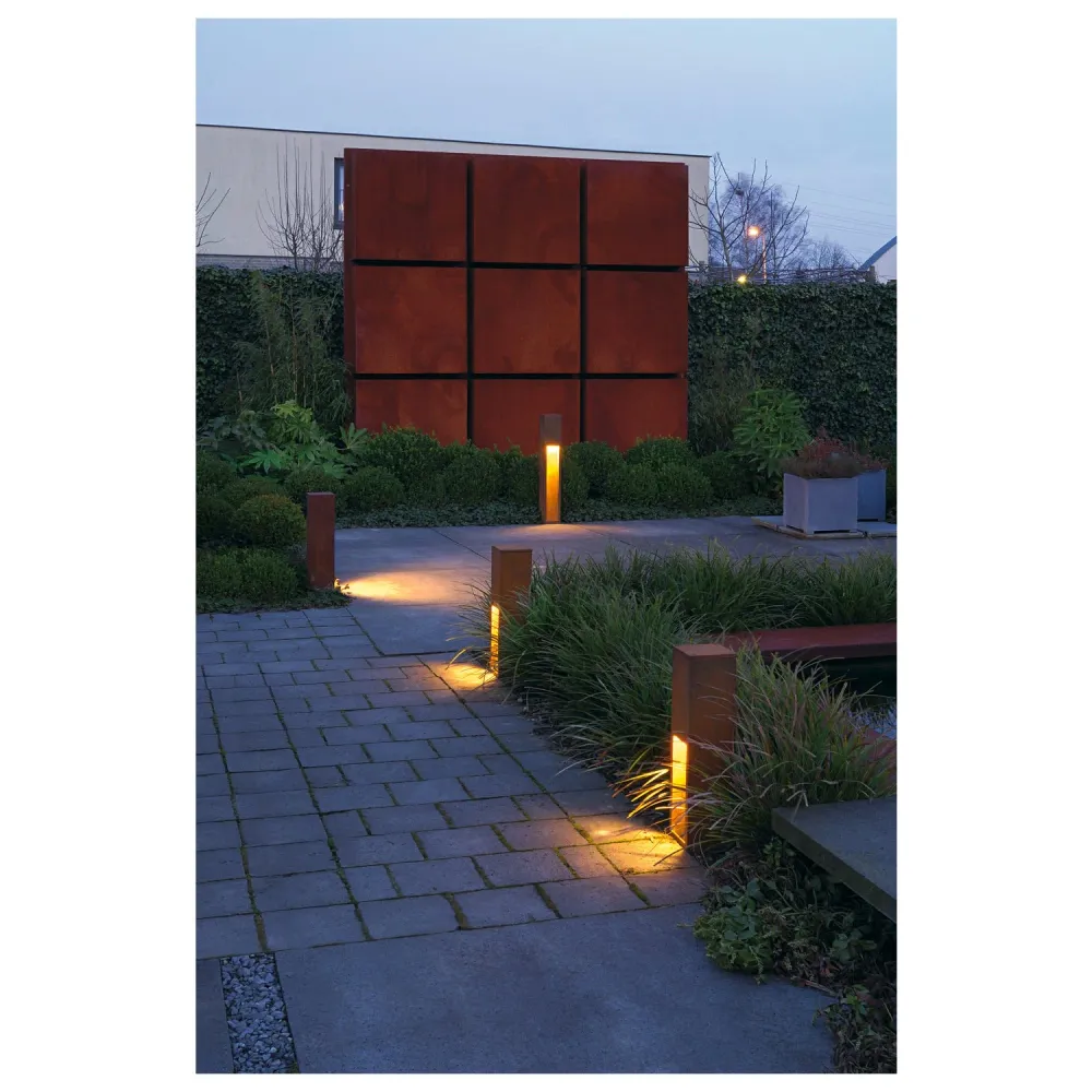 SLV Lampe d'extérieur RUSTY ® SLOT 50 IP44 Rouille