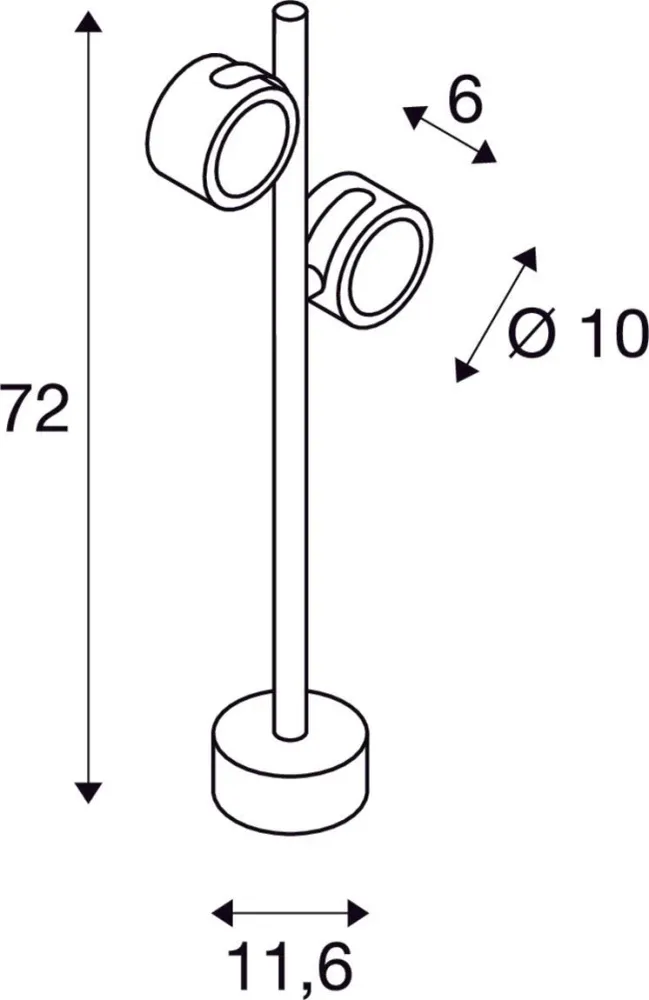 SLV Lampe d'extérieur SITRA 360 IP44 Anthracite