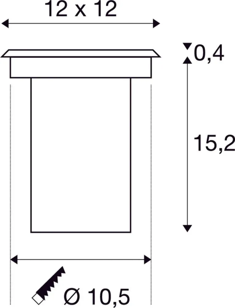 SLV Lampe d'Extérieur SOLASTO IP67 Acier Inox