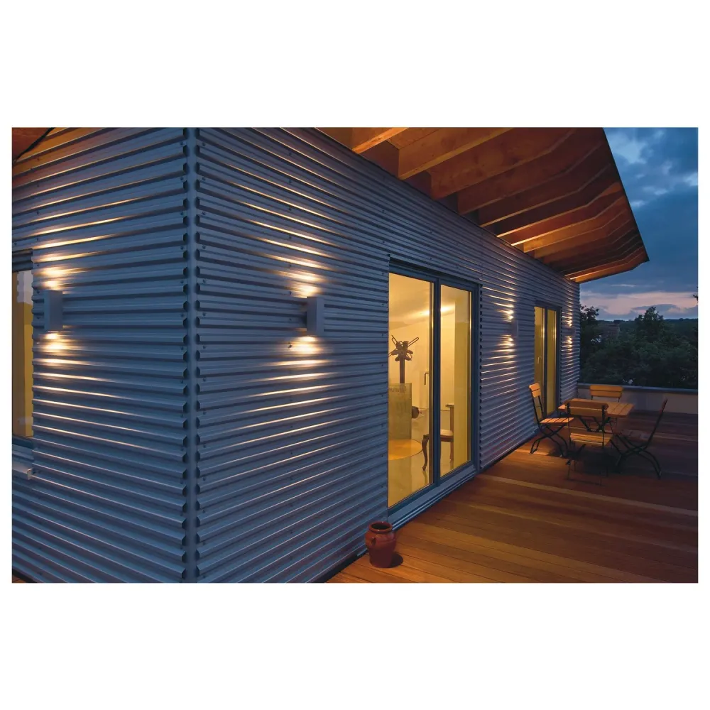 SLV Lampe d'extérieur THEO UP/DOWN IP44 Gris