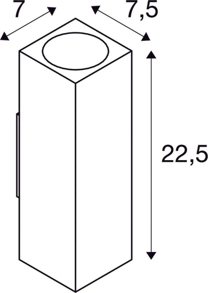 SLV Lampe d'extérieur THEO UP/DOWN IP44 Gris