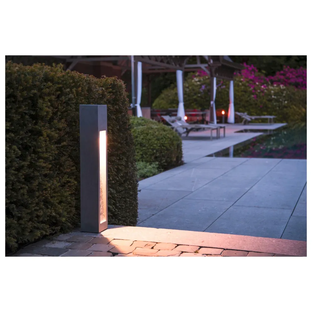 SLV Lampe d'extérieur ARROCK STONE 75 IP55 Gris