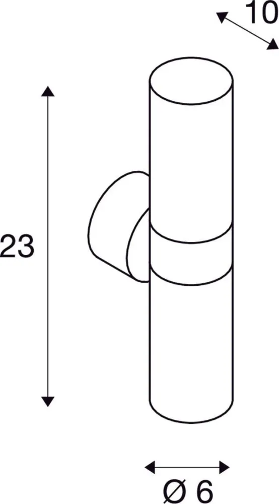 SLV Lampe d'extérieur ASTINA IP44 Blanc