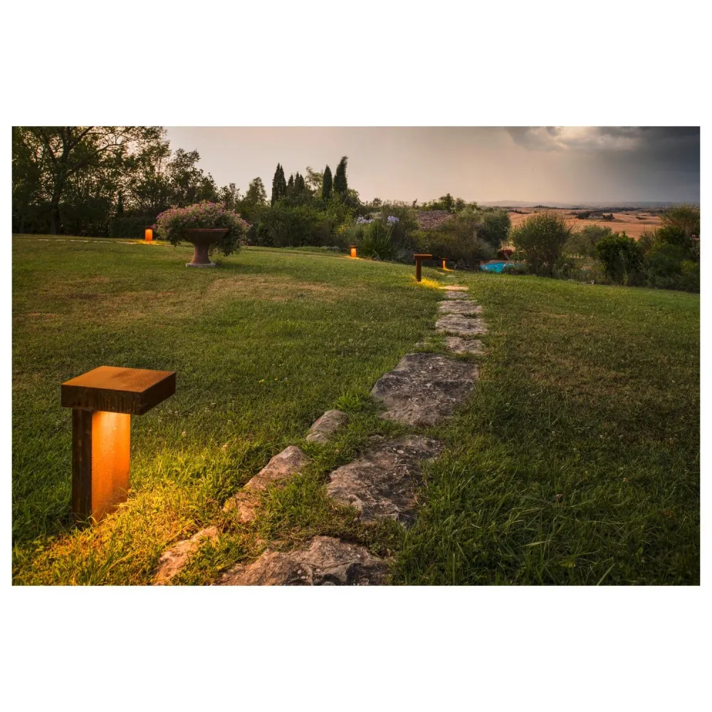 SLV Lampe d'extérieur RUSTY ® PATHLIGHT IP44 Rouille
