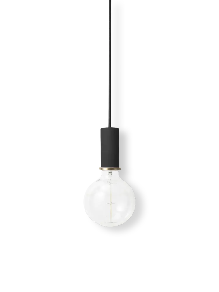 Socket Pendant Low - Black