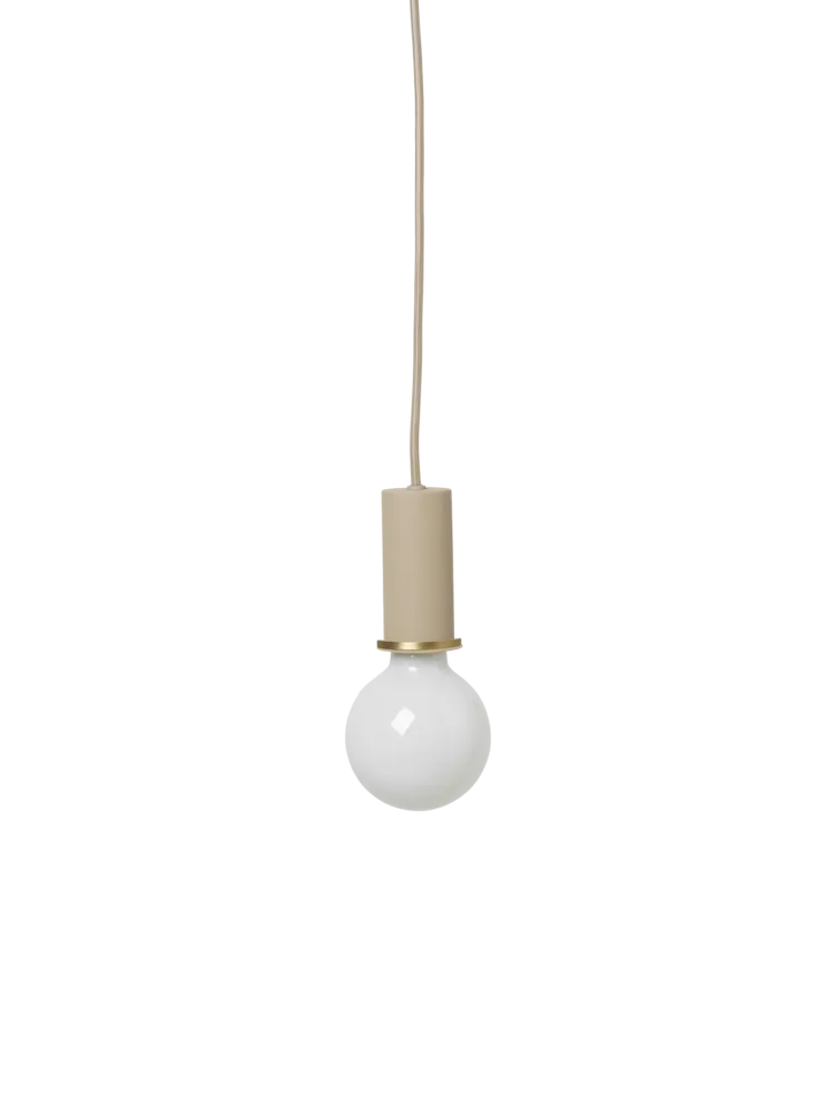 Socket Pendant Low - Cashmere