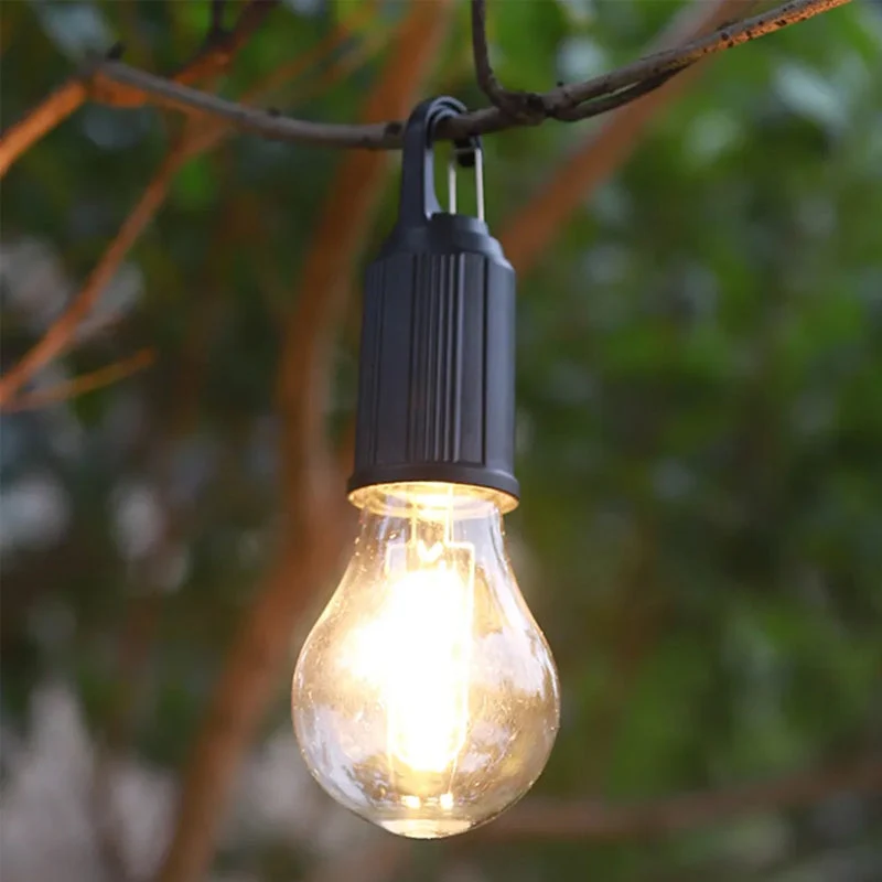 Ampoule rétro suspendue pour Camping en plein air, charge de Type C A soleildore