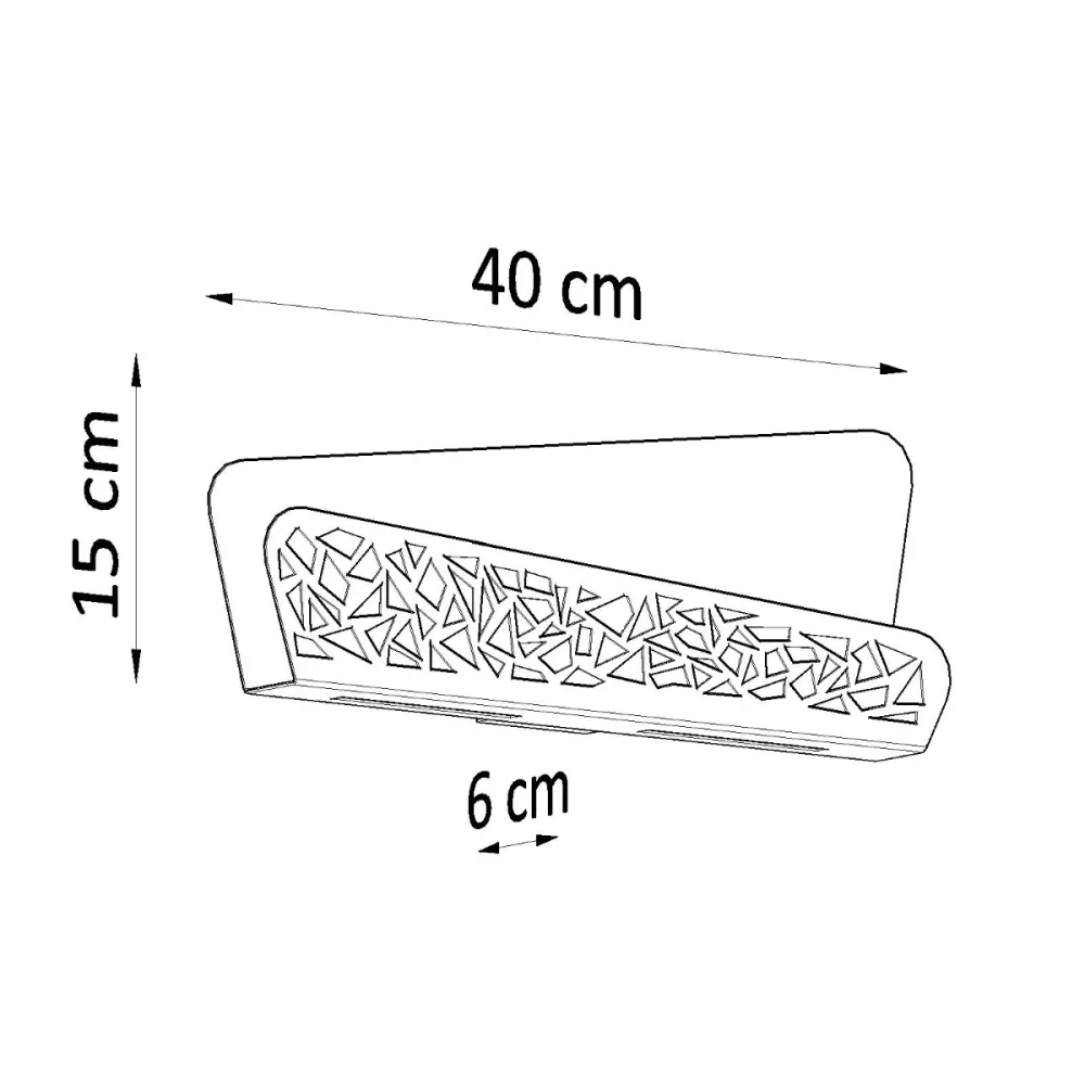Applique murale Sollux Lighting Aliza 2L, culot G9 blanc