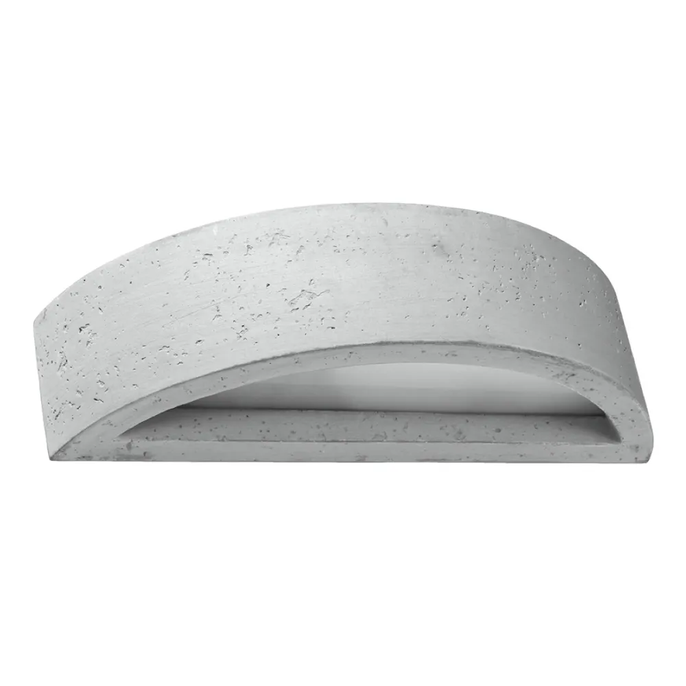 Applique murale Sollux Lighting Atena 1L, culot E27, gris
