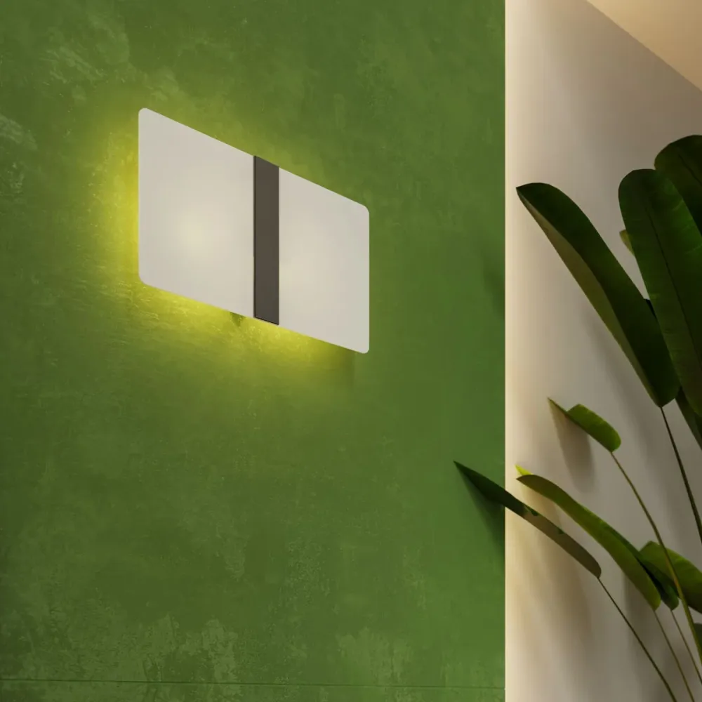 Applique murale Sollux Lighting Azalia 2L, culot G9 blanc