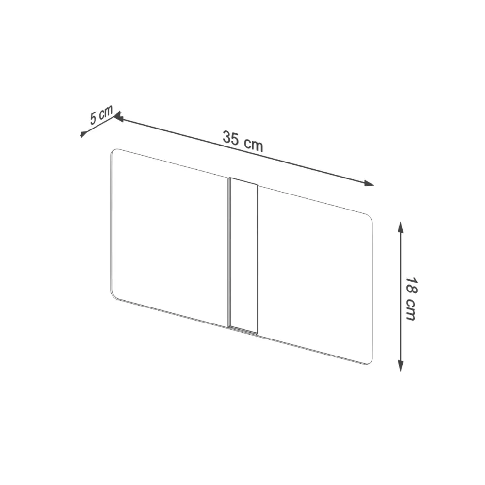 Applique murale Sollux Lighting Azalia 2L, culot G9 blanc