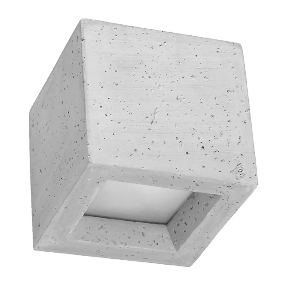 Applique murale Sollux Lighting Leo 1L, culot G9, gris