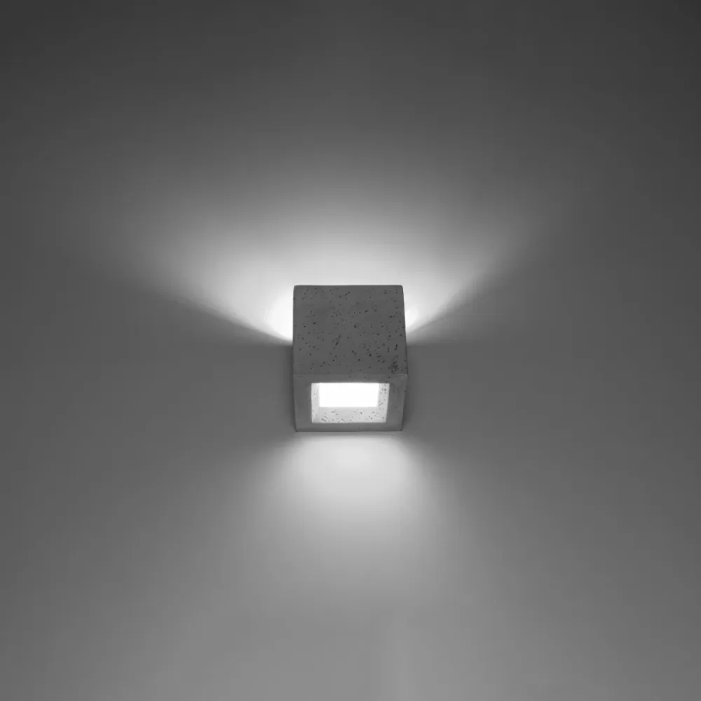 Applique murale Sollux Lighting Leo 1L, culot G9, gris