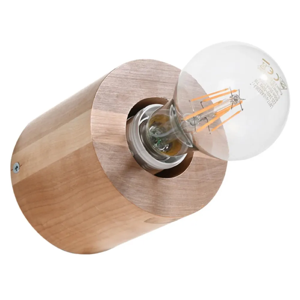 Applique murale Sollux Lighting Salgado 1L en bois E27