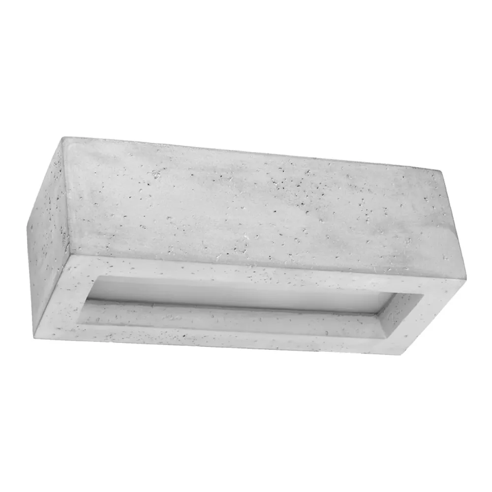 Applique murale Sollux Lighting Vega 1L, culot E27, gris