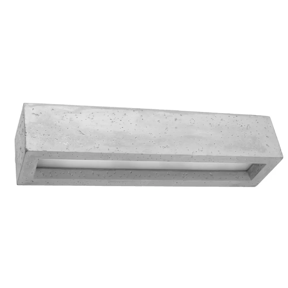 Applique murale Sollux Lighting Vega 2L pour lave-linge, culot E27, grise