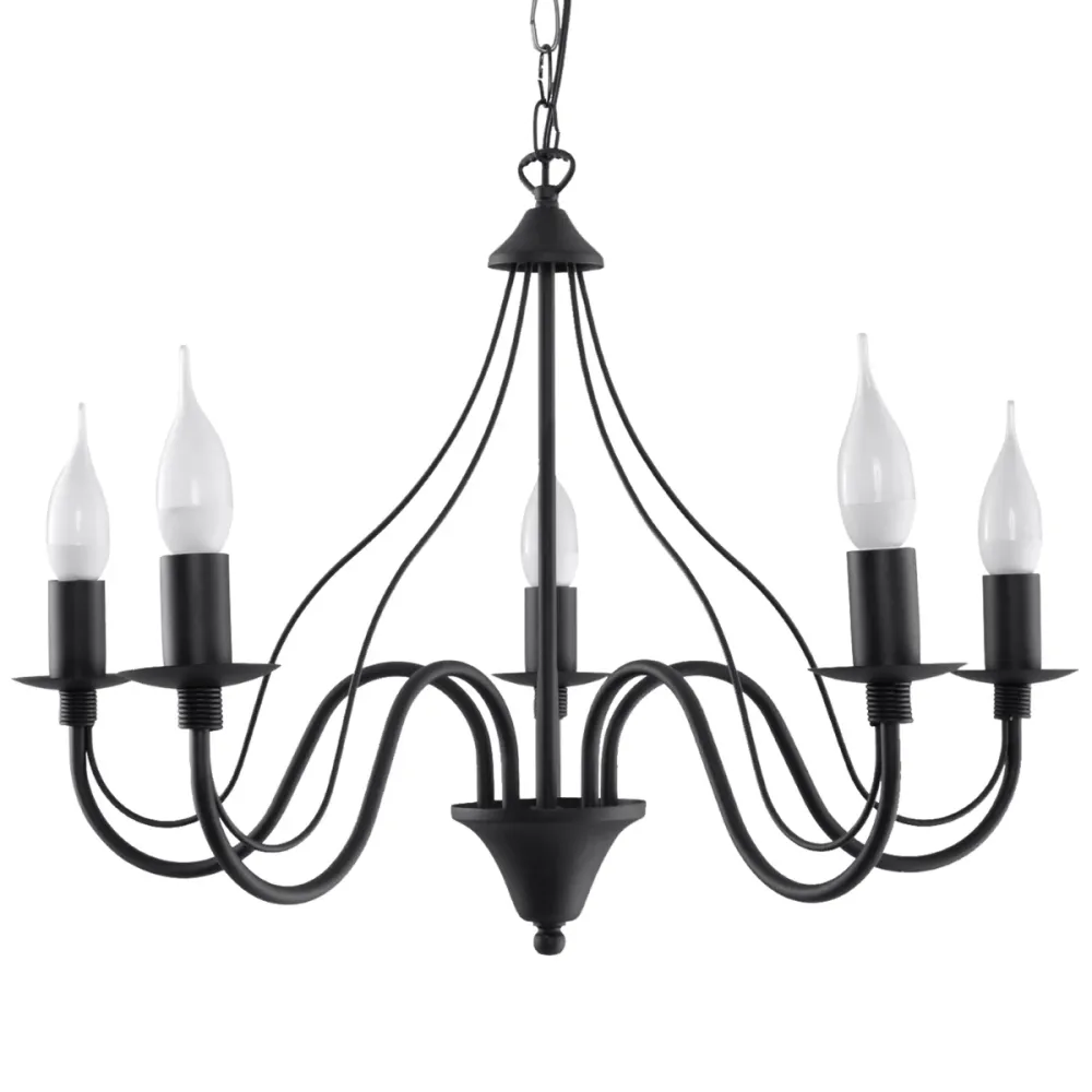 Lustre Sollux Lighting Minerwa 5L E14 White