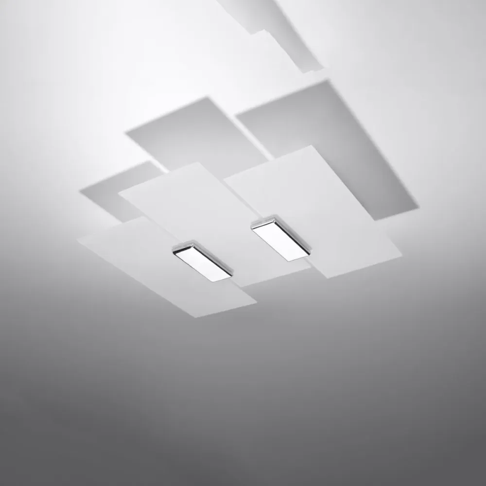 Plafonnier encastré Sollux Lighting Fabiano 3L en acier E27