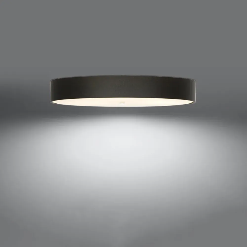 Plafonnier encastré Sollux Lighting Skala 6L E27 noir