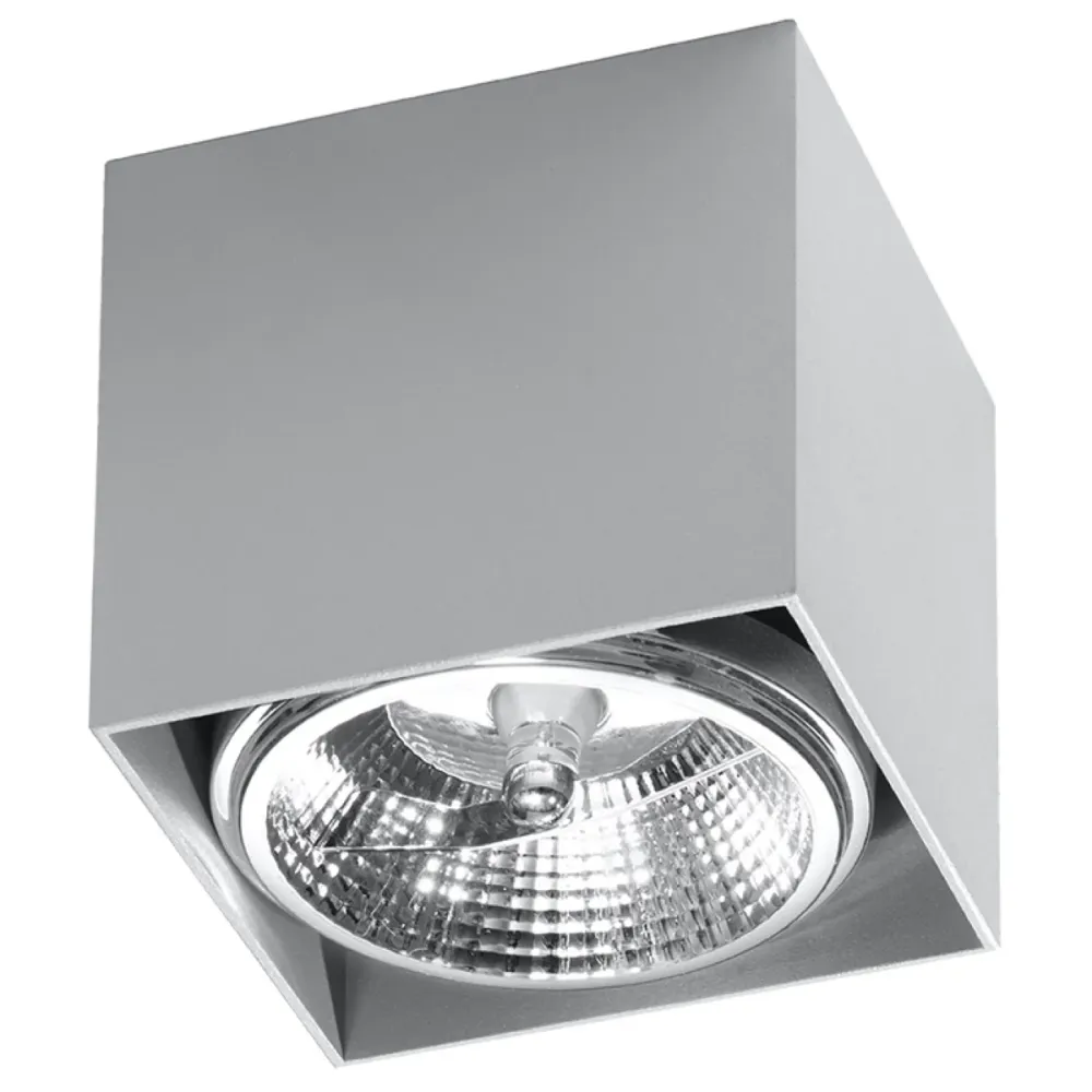 Projecteur de plafond Sollux Lighting Blake 1L en aluminium GU10/ES111 White