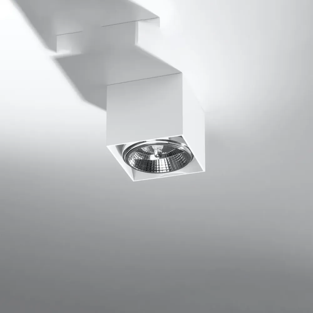Projecteur de plafond Sollux Lighting Blake 1L en aluminium GU10/ES111 White
