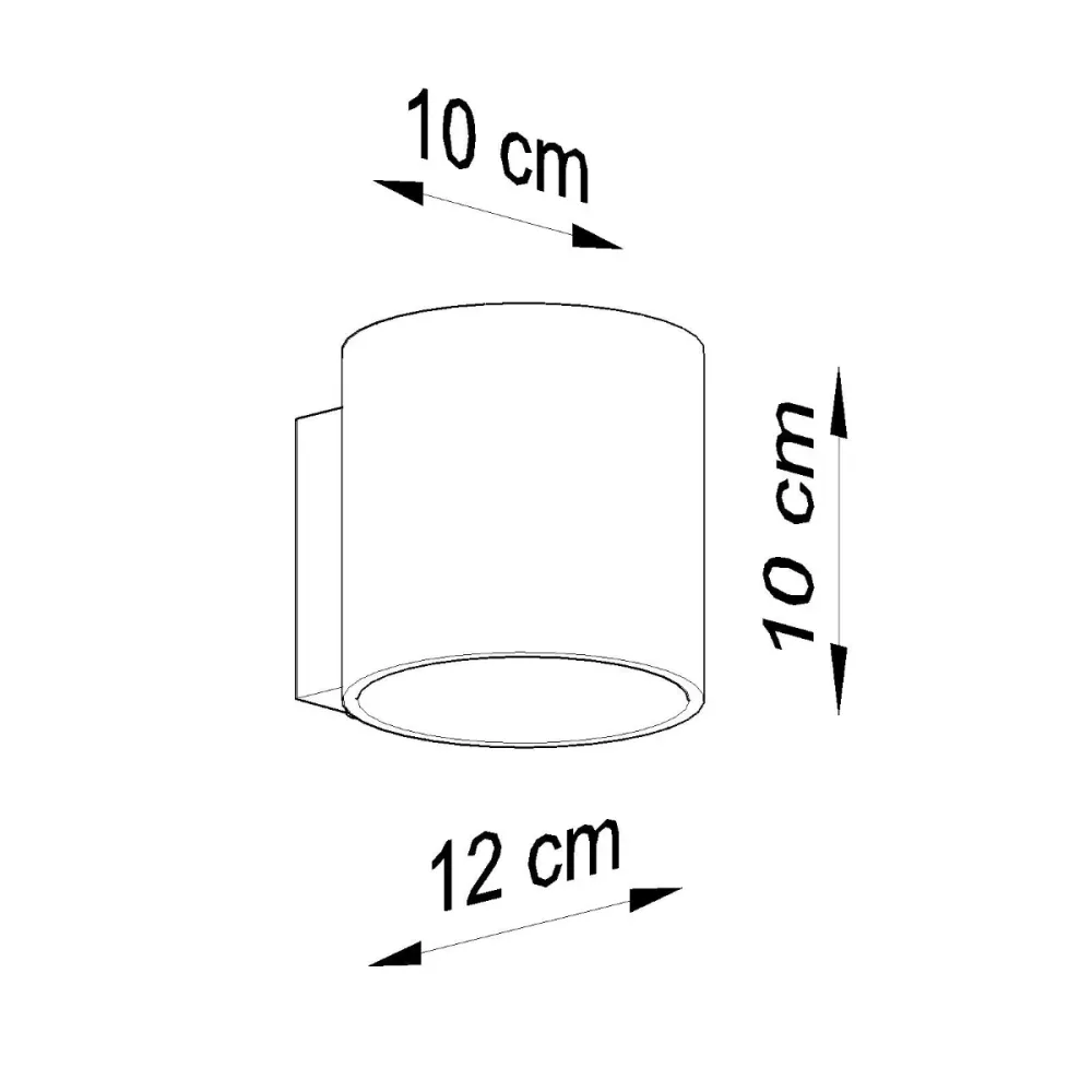 Sollux Lighting Orbis 1L applique murale en aluminium G9