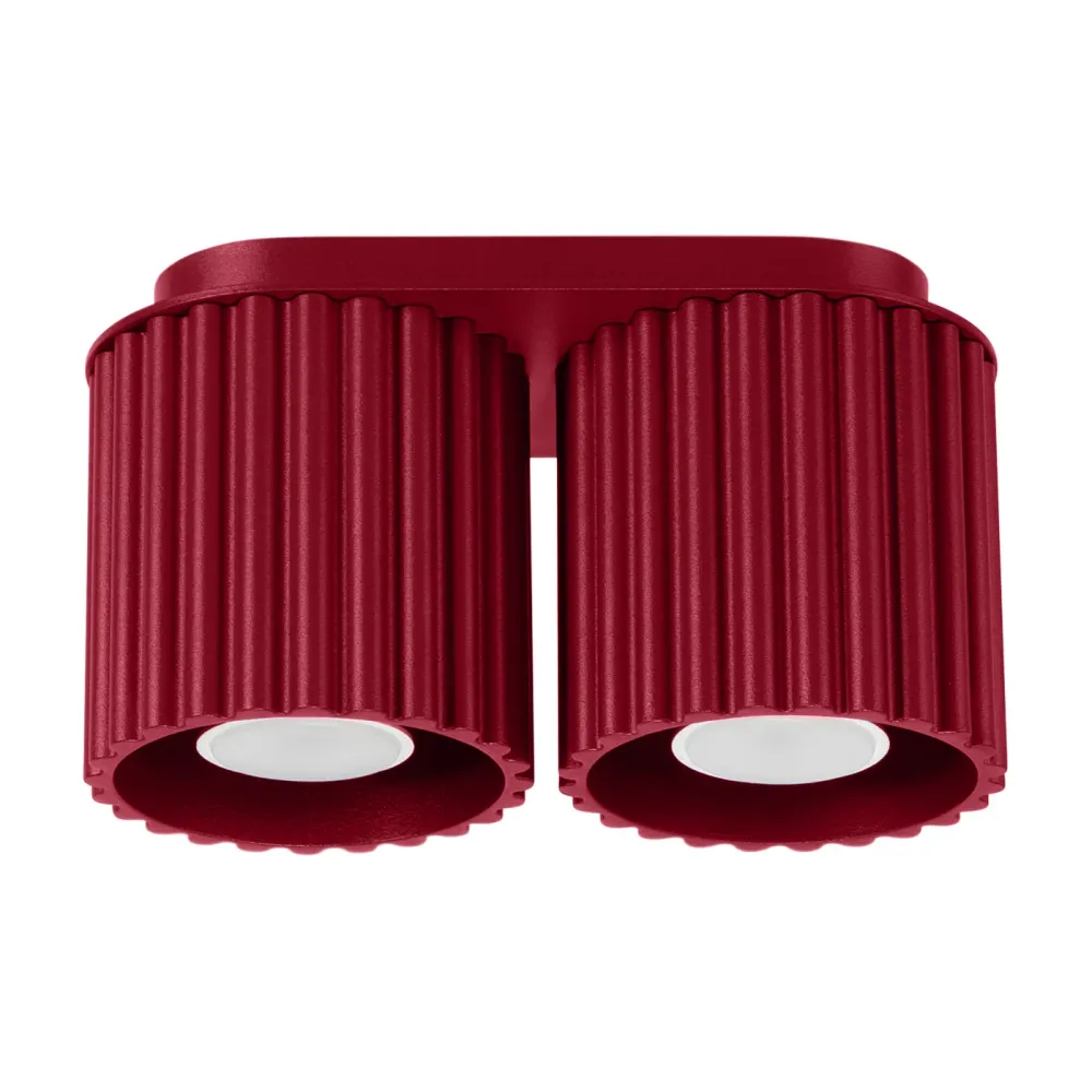 Spots de plafond Sollux Lighting Aura 2L GU10 noirs Black