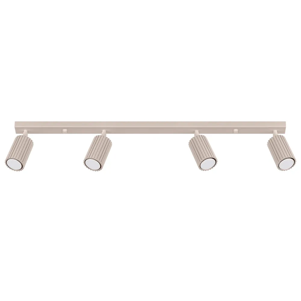 Spots sur rail de plafond Sollux Lighting Karbon 4L GU10 gris