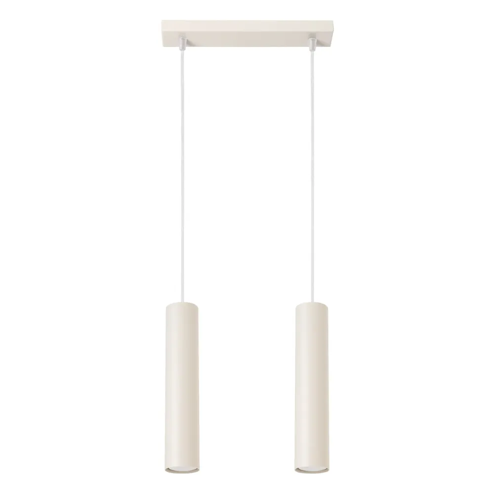 Suspension linéaire Sollux Lighting Lagos 2L GU10 Beige