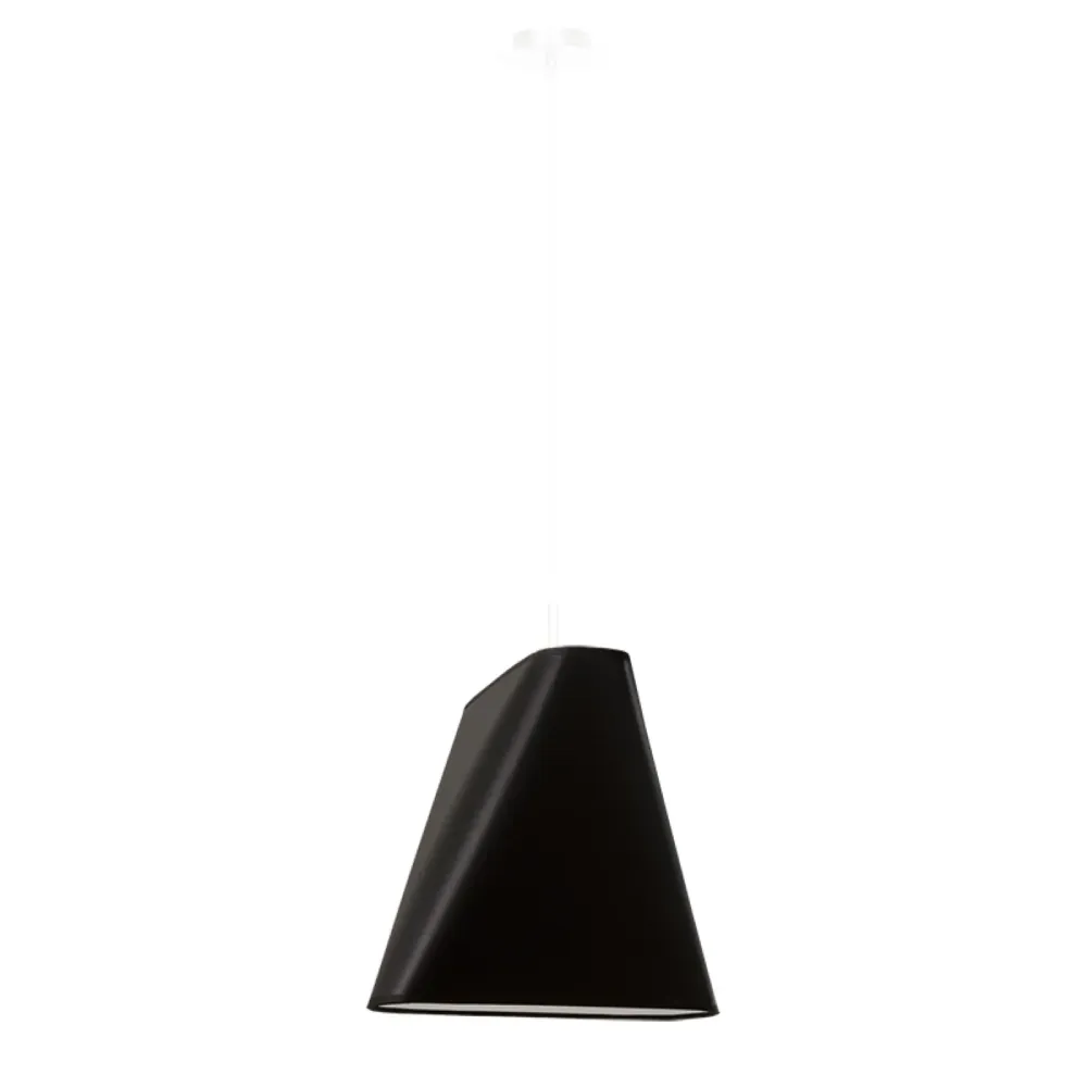 Suspension Sollux Lighting Blum 1L en tissu E27 White