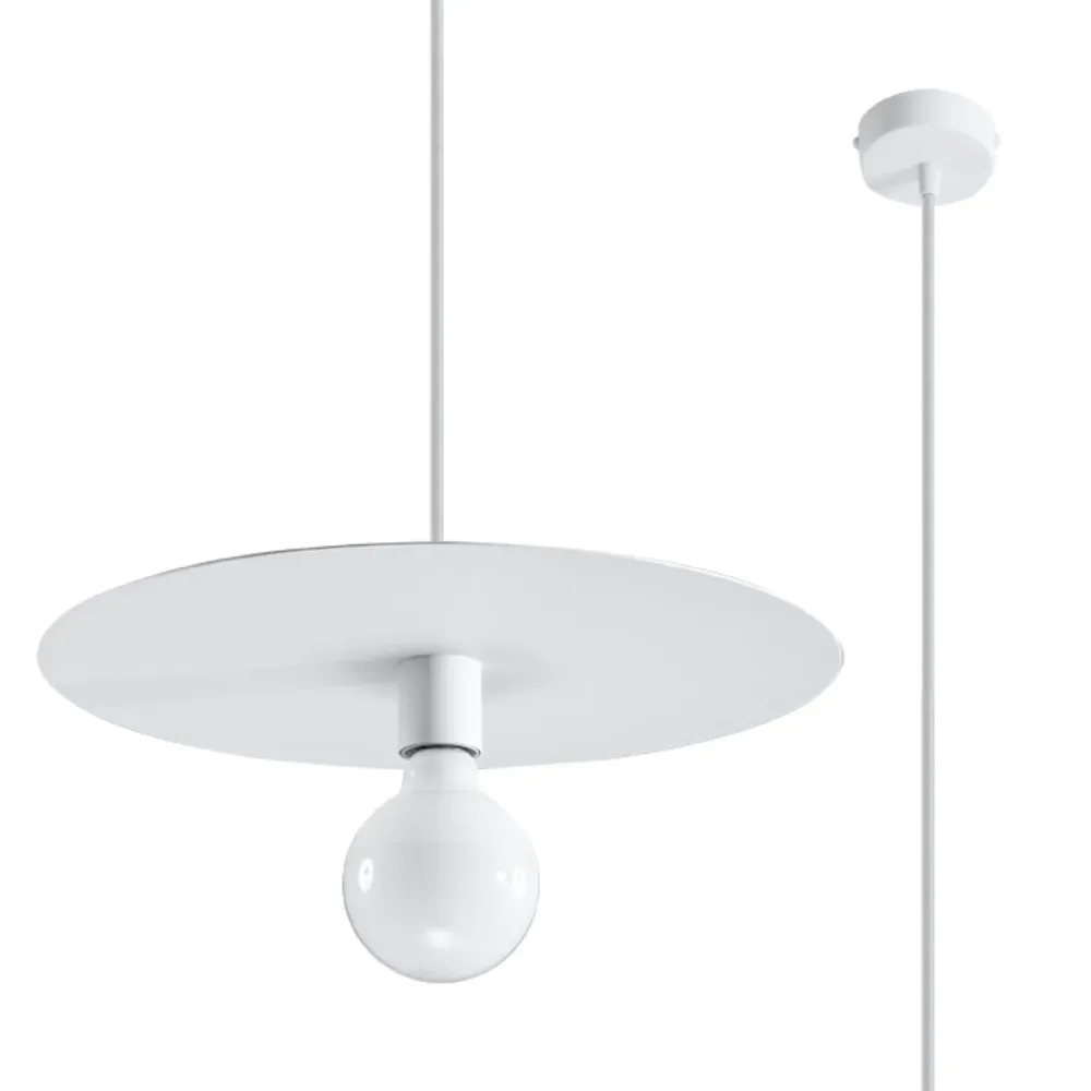 Suspension Sollux Lighting Flavio 1L E27 White