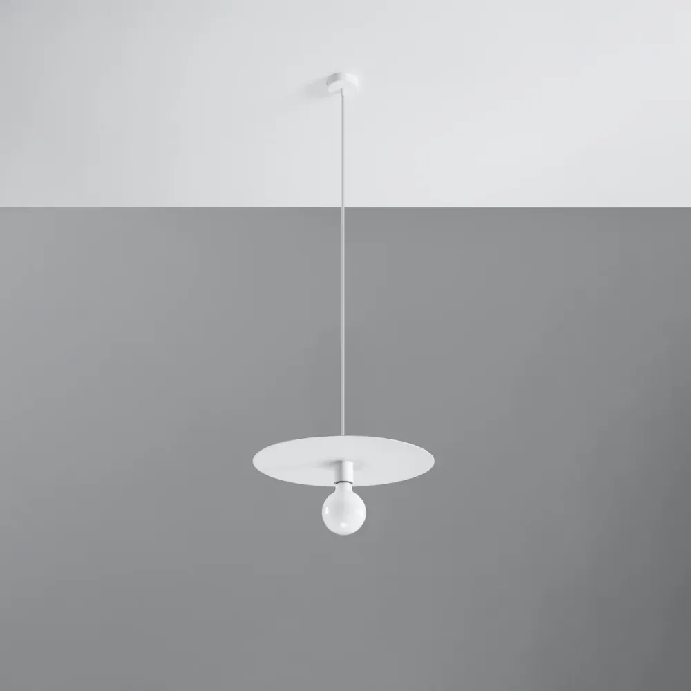 Suspension Sollux Lighting Flavio 1L E27 White