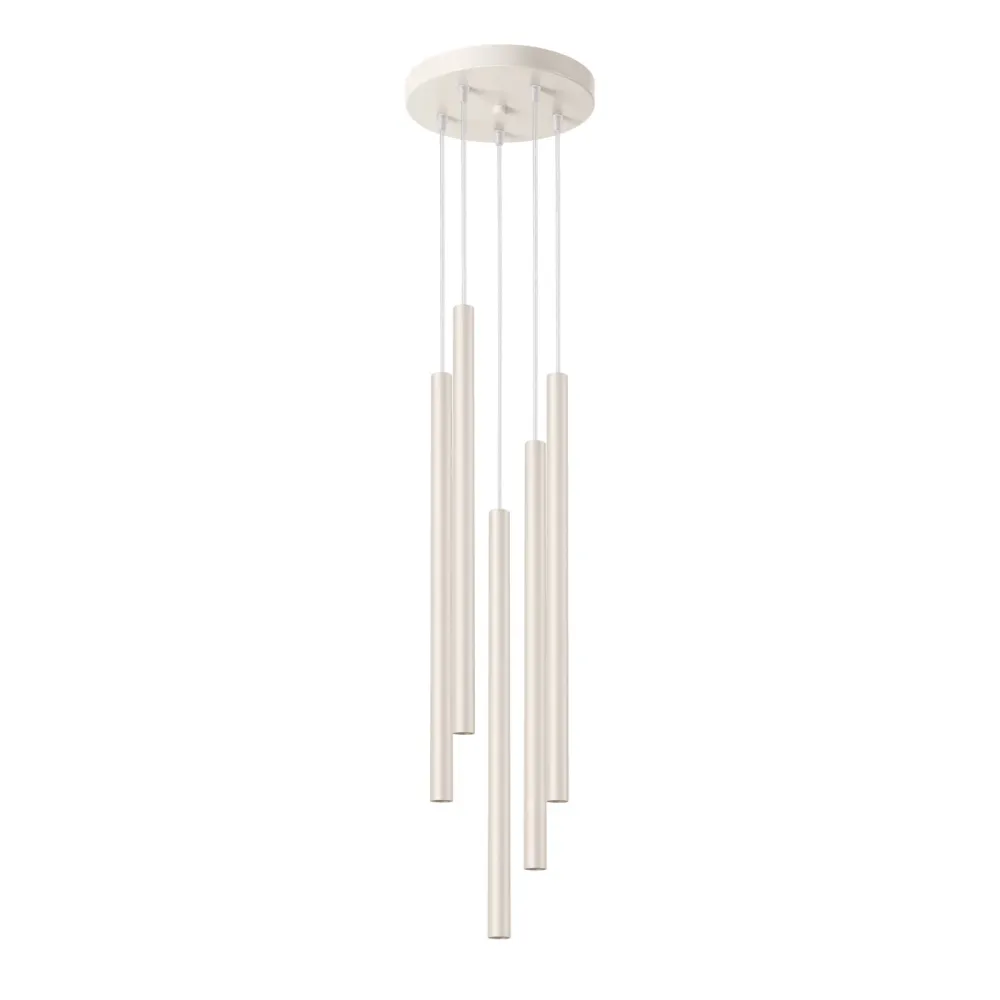 Suspension Sollux Lighting Pastelo 5L G9 beige Beige
