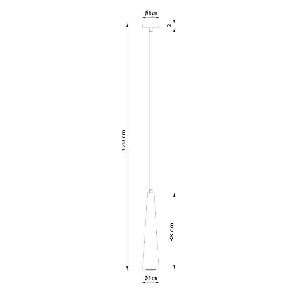 Suspension Sollux Lighting Sula 1L, spot GU10, bois naturel