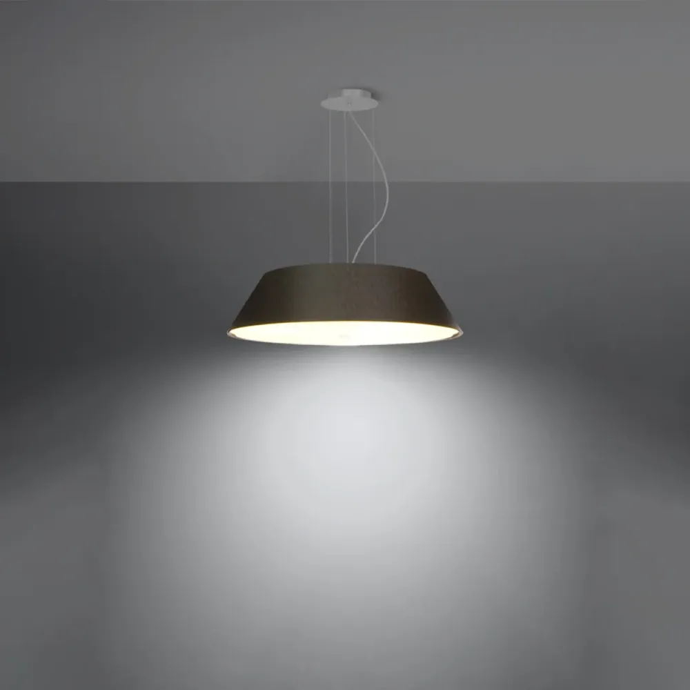Suspension Sollux Lighting Vega 5L E27 noire