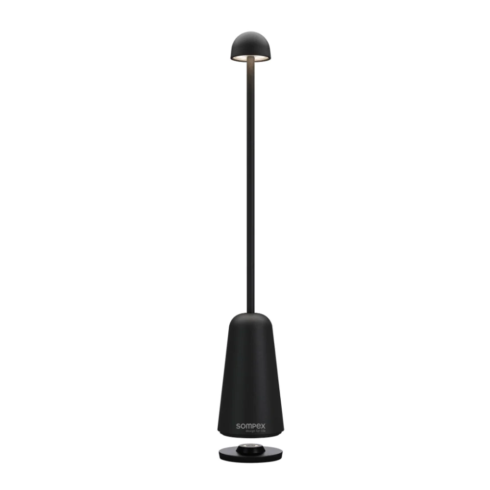 Lampe de table d'extérieur Sompex Minimax noire à intensité variable