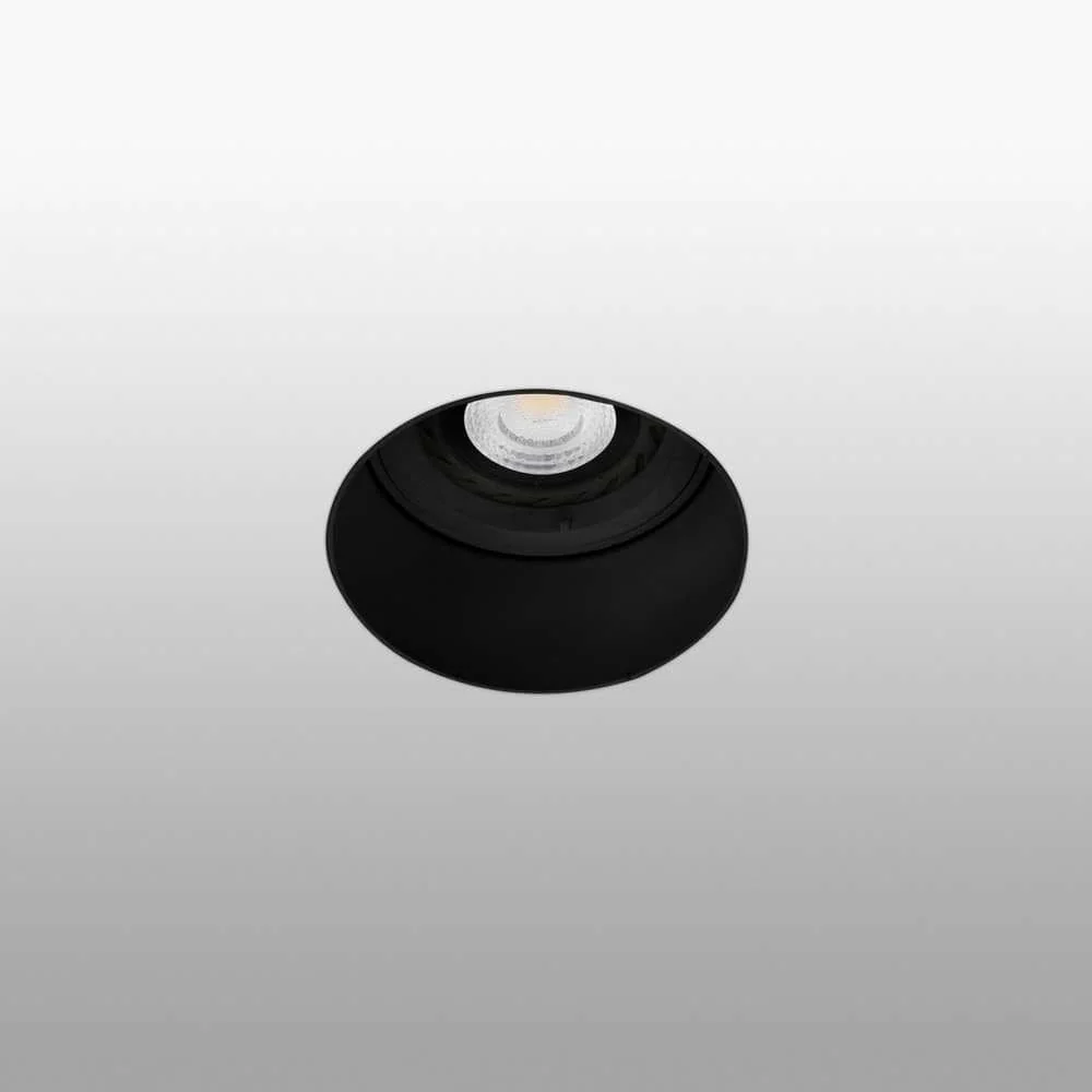 Spot encastrable FRESH rond sans collerette noir
