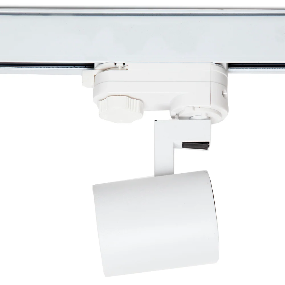 Spot LED Sur Rail Moonphasé "Lumiastra" 1xGU10 BlancSans Ampoule