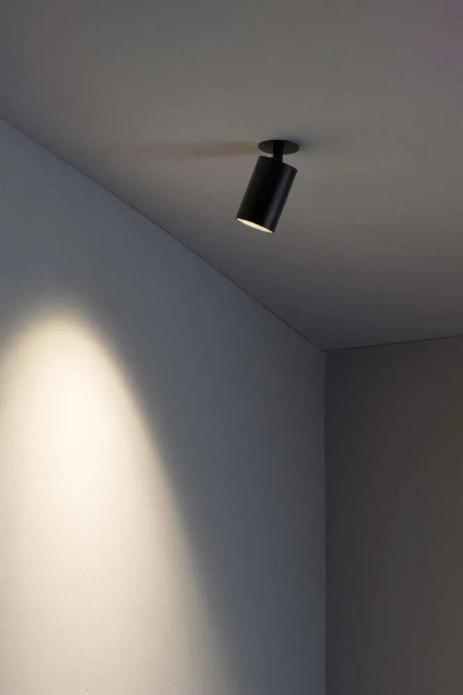 Spot plafond semi-encastrable STAN noir mat