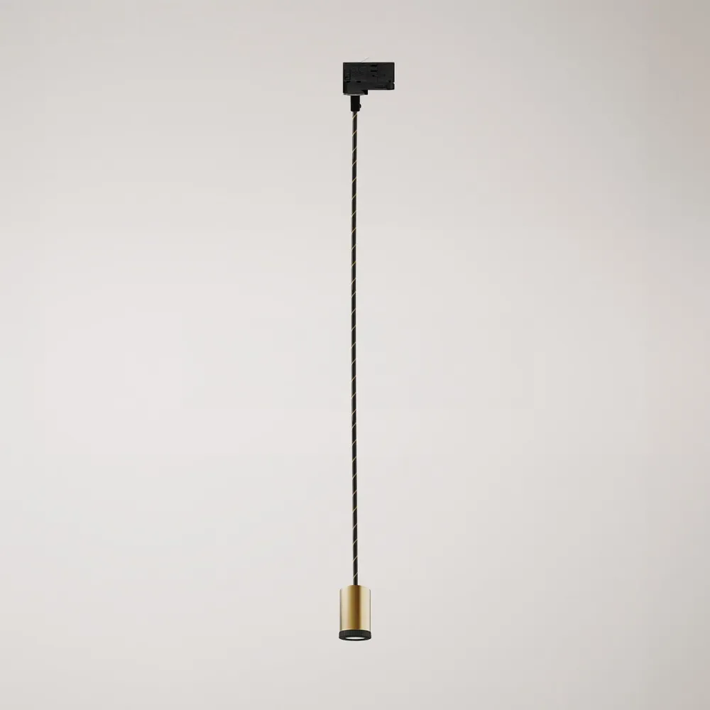 Spot simple Mini Spotlight GU1d0 pour rails - Bronze satiné