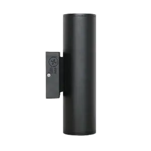 PRODUITS STANDARD 69150 MURAL DEL CYL ROND 4PO 20W 3CCT NOIR / HAUT BAS Stanpro