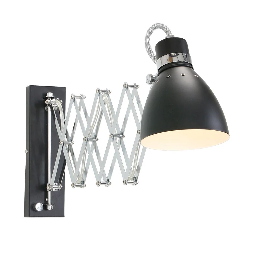 Applique murale pivotante Steinhauer Jump 1L en acier noir E27