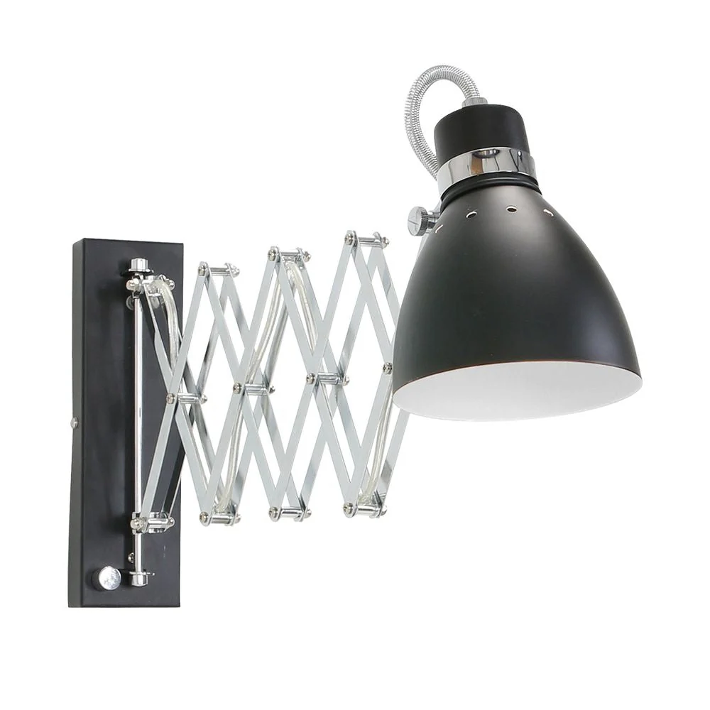 Applique murale pivotante Steinhauer Jump 1L en acier noir E27