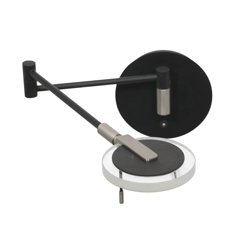 Applique murale pivotante Steinhauer Turound 1L, LED noire