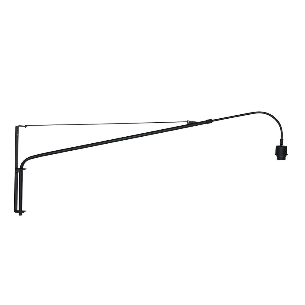 Applique murale Steinhauer Elegant Classy 1L à bascule, noir et bleu, culot E27