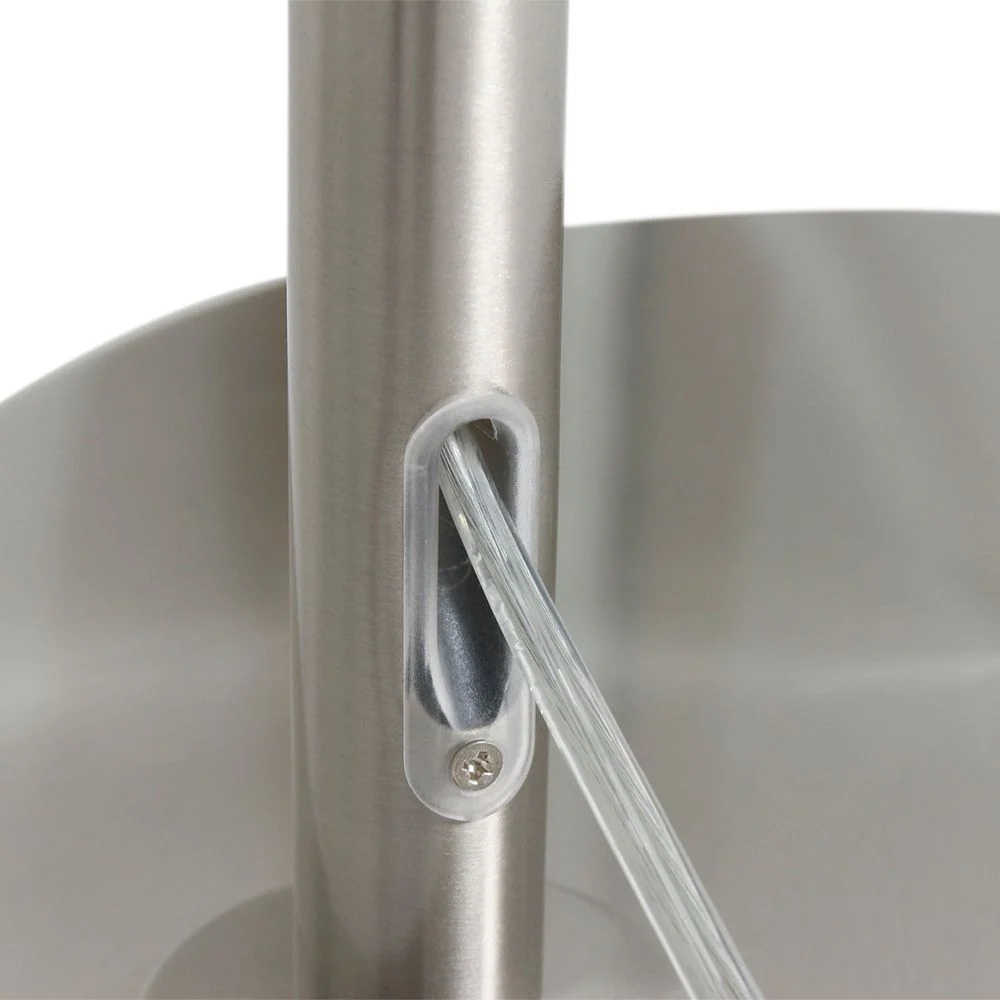Lampadaire Steinhauer Prestige Chic 1L bleu acier E27, H 250 cm