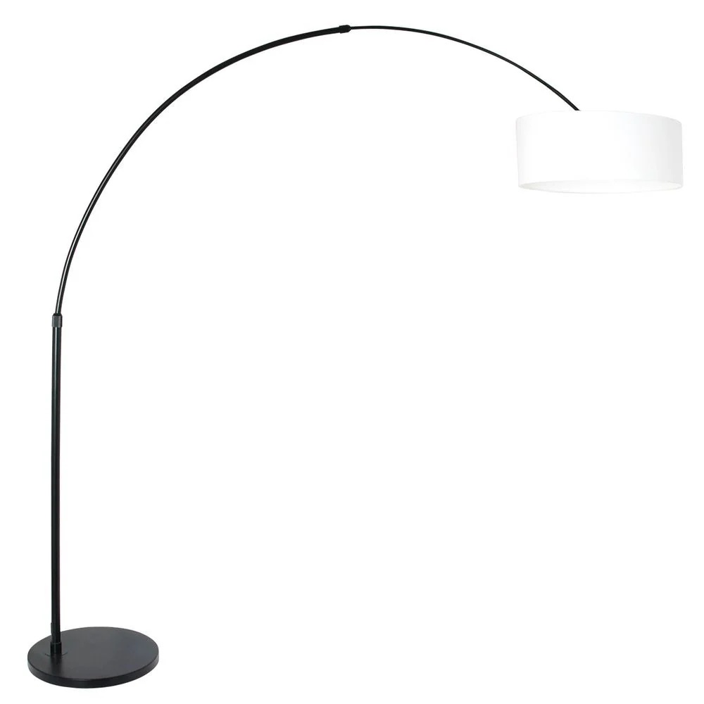 Lampadaire Steinhauer Sparkled Light 1L blanc noir E27